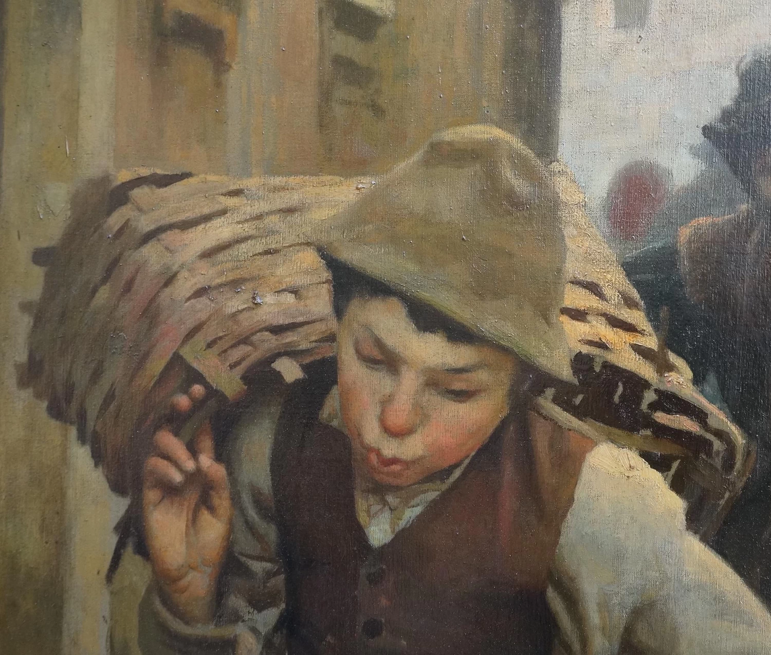 Via di Milano con piccolo carbonaio - dettaglio